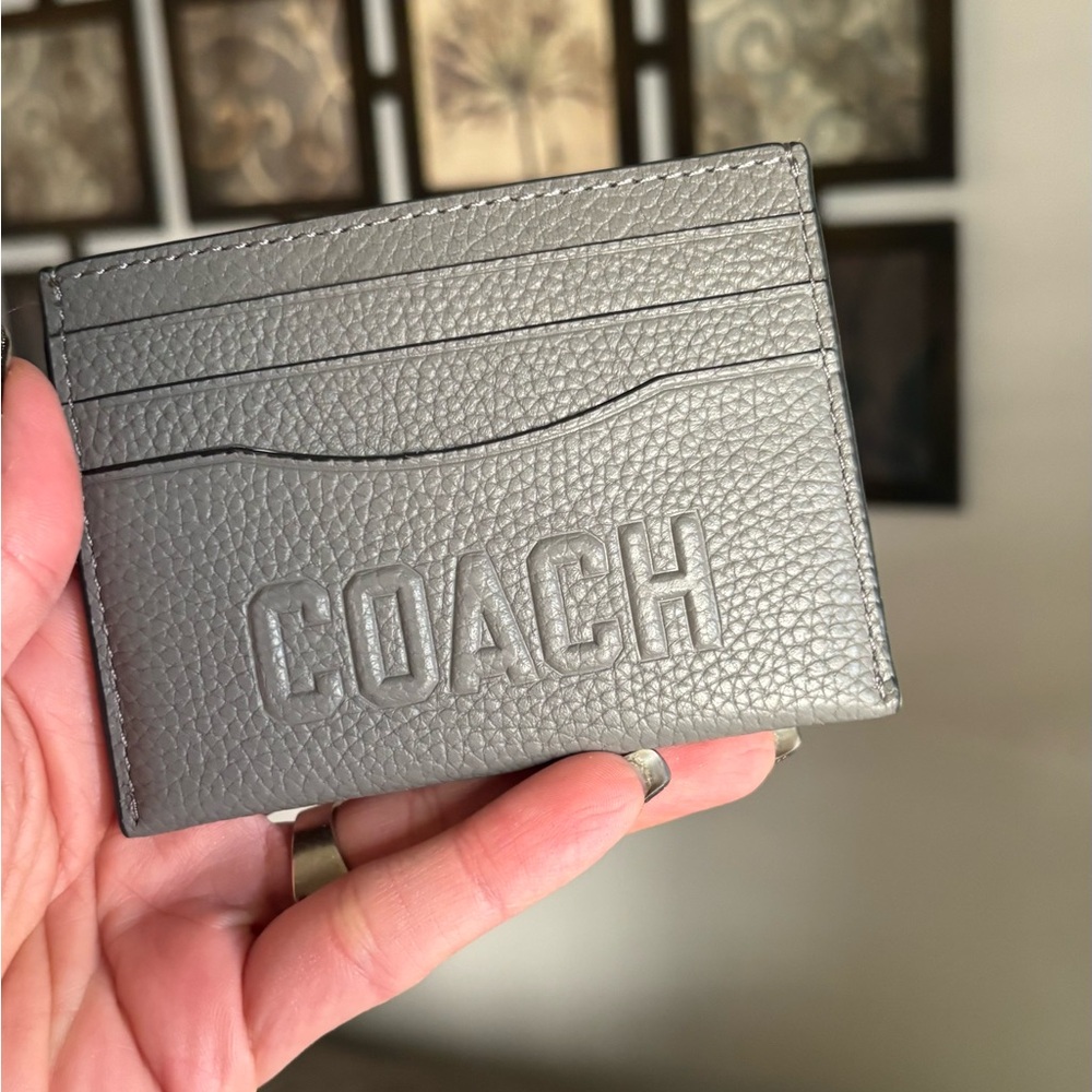 Authentic Coach 1948 Pebbled leather Leather Card Holder